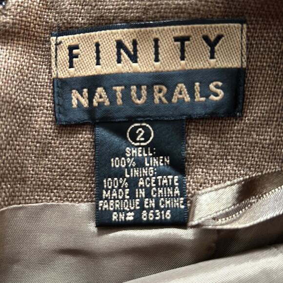 NWT SIZE 2 Finity Naturals Women's Linen MINI Skirt - Picture 8 of 8